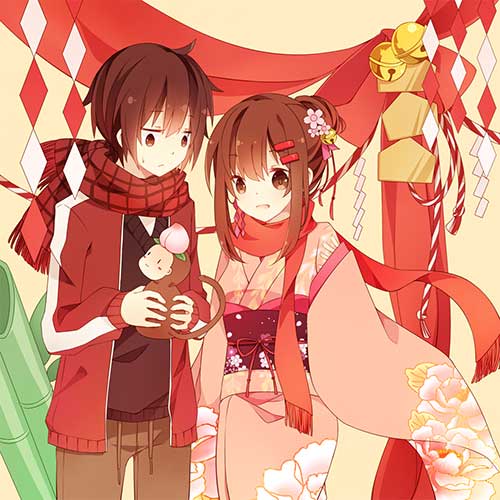 Hình ảnh ngọt ngào cặp đôi anime: \